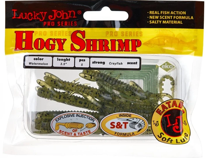 Рак силіконовий Hogy Shrimp LJ Pro Series 3,5" PA01 імітація рачка - зображення 3