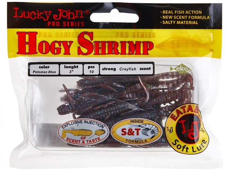 Приманка силиконовая Hogy Shrimp 3.0in S19 съедобная 10 шт (набор 10 шт) - Фото 3 Приманка силиконовая Hogy Shrimp 3.0in S19 съедобная 10 шт (набор 10 шт) - изображение 3