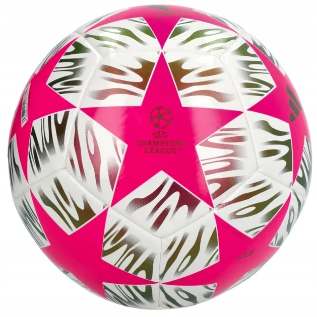Футбольный мяч UCL 25/26 Club JX9094 размер №4 100% TPU бело-розовый - изображение 2