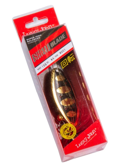 Блесна вращающаяся Lucky John SHELT BLADE 15 г латунь 001 - изображение 3
