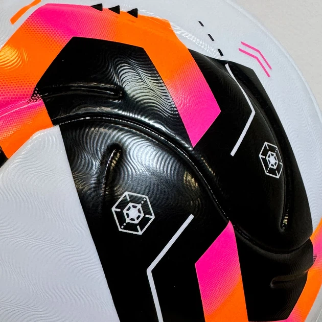 Футбольный мяч Adidas Conext 26 League бесшовный PU 4 бело-черно-оранжевый - изображение 4