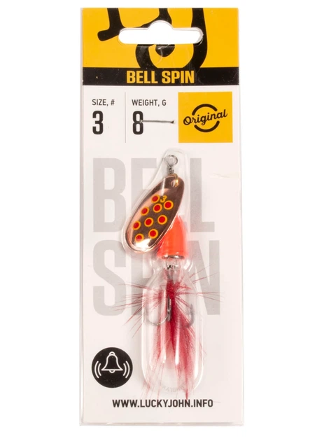 Обертающая блесна Lucky John BELL SPIN 03 8,0 г CRD конусообразный сердечник - Фото 2 Обертающая блесна Lucky John BELL SPIN 03 8,0 г CRD конусообразный сердечник - изображение 2