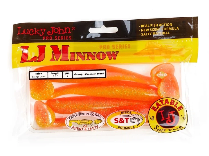 Віброхвіст LJ Pro Series MINNOW 5,5in T26 м'який пластик 4 шт (набір 4 шт) - Фото 3 Віброхвіст LJ Pro Series MINNOW 5,5in T26 м'який пластик 4 шт (набір 4 шт) - зображення 3
