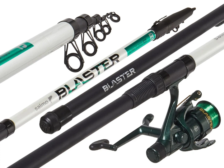Удочка телескопическая Salmo Blaster TELEROD SET 4.0 композит 4 м черная - изображение 2