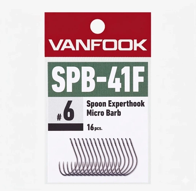 Гачок Vanfook SPB-41F Spoon Experthook #6 тефлоновый 10 шт - Фото 1 Гачок Vanfook SPB-41F Spoon Experthook #6 тефлоновый 10 шт - изображение 1