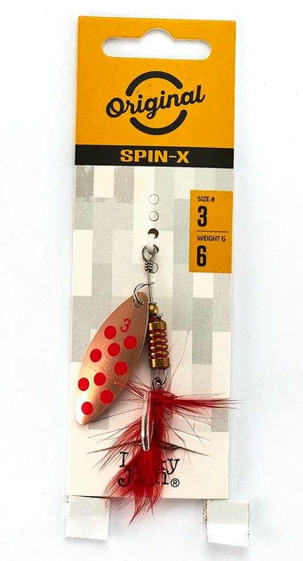 Обертающая блесна Lucky John SPIN X LONG 6,0 г CR для ловли в стоячих водоемах - Фото 5 Обертающая блесна Lucky John SPIN X LONG 6,0 г CR для ловли в стоячих водоемах - изображение 5