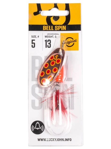 Обертающая блесна Lucky John BELL SPIN 05 13 г CRD конусообразное сердечник - Фото 2 Обертающая блесна Lucky John BELL SPIN 05 13 г CRD конусообразное сердечник - изображение 2
