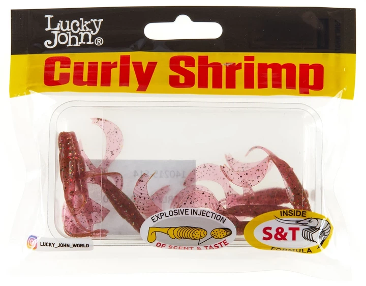 Твистеры съедобные LJ Pro Series Curly Shrimp 2,0in S14 силикон 10 шт (набор 10 шт) - Фото 3 Твистеры съедобные LJ Pro Series Curly Shrimp 2,0in S14 силикон 10 шт (набор 10 шт) - изображение 3