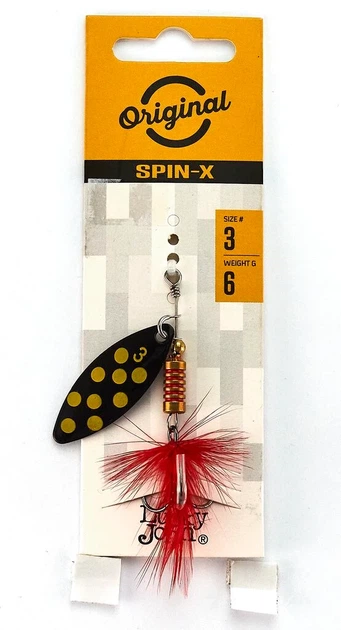 Обертающая блесна Lucky John SPIN X LONG 6,0 г BF для ловли в стоячих водоемах - Фото 5 Обертающая блесна Lucky John SPIN X LONG 6,0 г BF для ловли в стоячих водоемах - изображение 5