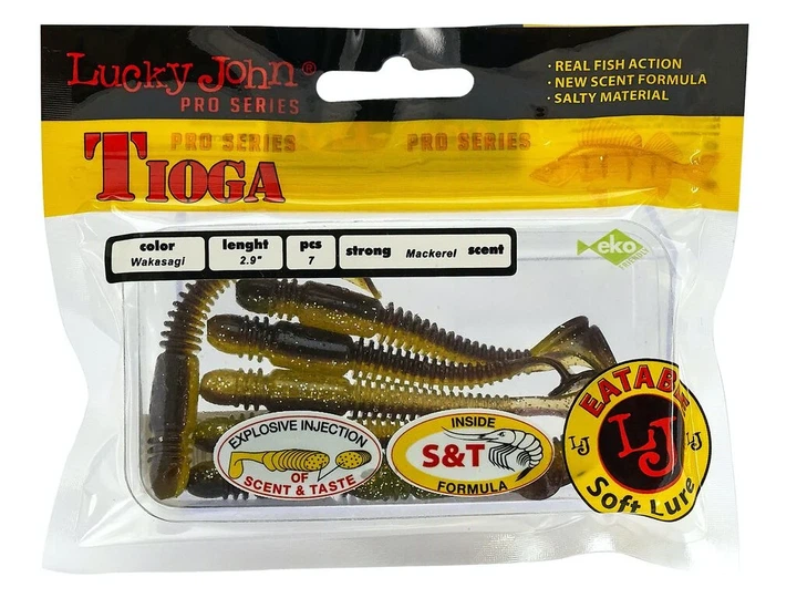 Віброхвіст LJ Pro Series TIOGA 2.9in T36 пластик 7 шт (набір 7 шт) - зображення 3