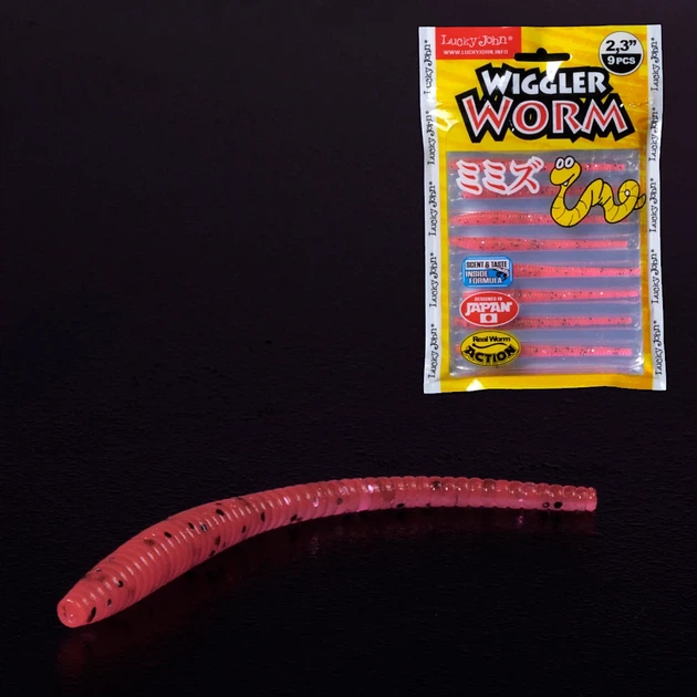 Їстівні силіконові приманки Wiggler Worm 2,3 дюйма 9 шт колір 036 (набір 9 шт) - Фото 1 Їстівні силіконові приманки Wiggler Worm 2,3 дюйма 9 шт колір 036 (набір 9 шт) - зображення 1