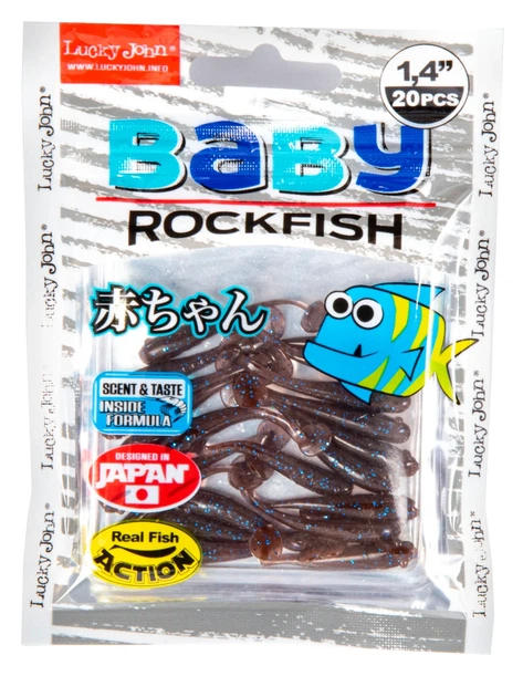 Виброхвост Baby Rockfish 1,4in S19 съедобный с макрельевым вкусом 20 шт - Фото 2 Виброхвост Baby Rockfish 1,4in S19 съедобный с макрельевым вкусом 20 шт - изображение 2