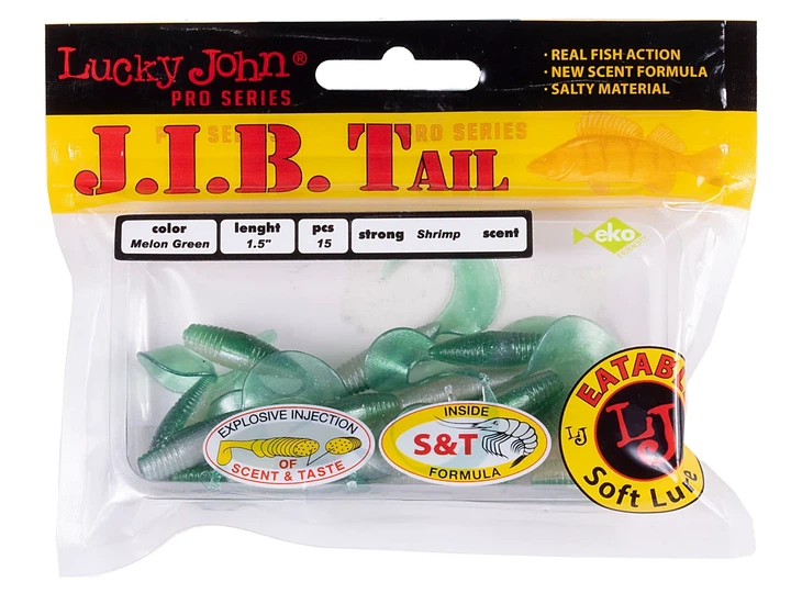 Твістери їстівні J.I.B Tail 1,5in T40 еластичні 3,8 см 15 шт - Фото 2 Твістери їстівні J.I.B Tail 1,5in T40 еластичні 3,8 см 15 шт - зображення 2