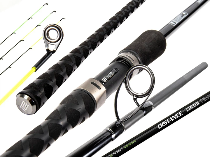 Фідерне вудлище Feeder Concept Distance BLACK 130 4.20 м углеволокно HMC 323 г чорне - Фото 2 Фідерне вудлище Feeder Concept Distance BLACK 130 4.20 м углеволокно HMC 323 г чорне - зображення 2