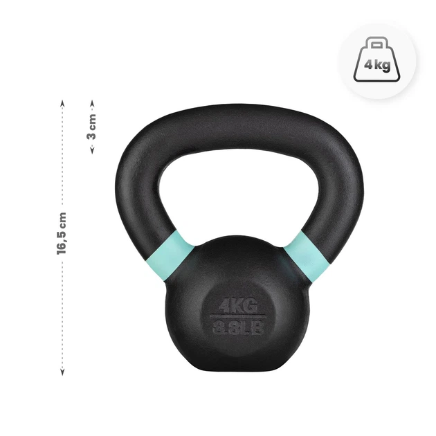 Гиря Gymtek G-42586 чавунна 4 кг Чорна (5905884425862) - Фото 5 Гиря Gymtek G-42586 чавунна 4 кг Чорна (5905884425862) - зображення 5