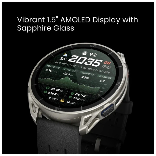 Смарт-годинник Amazfit Cheetah 2 Ultra Титан Titanium W2441GL1N (1199293) - Фото 10 Смарт-годинник Amazfit Cheetah 2 Ultra Титан Titanium W2441GL1N (1199293) - зображення 10