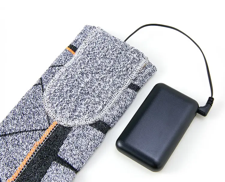 Носки с подогревом и блоком питания 4000mAh 38-44р. Серый с ромбами (AI1850) - Фото 6 Носки с подогревом и блоком питания 4000mAh 38-44р. Серый с ромбами (AI1850) - изображение 6