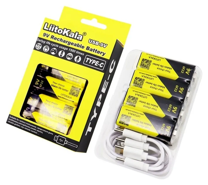 Акумулятор LiitoKala Lii-USB-9V type-C 1100mah (FNR_Lii-USB-9V) - зображення 3