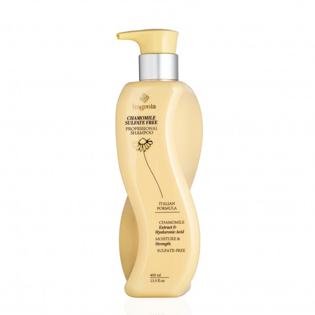 Шампунь для волос с ромашкой Bogenia Chamomile Sulfate Free Professional Shampoo 400 мл - Фото 1 Шампунь для волос с ромашкой Bogenia Chamomile Sulfate Free Professional Shampoo 400 мл - изображение 1