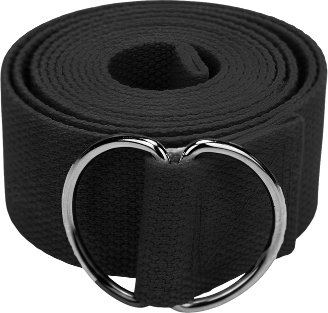 Ремень для йоги EasyFit EF-1830-BK петля-пояс для пилатеса и растяжки Черный (56001300) - Фото 1 Ремень для йоги EasyFit EF-1830-BK петля-пояс для пилатеса и растяжки Черный (56001300) - изображение 1
