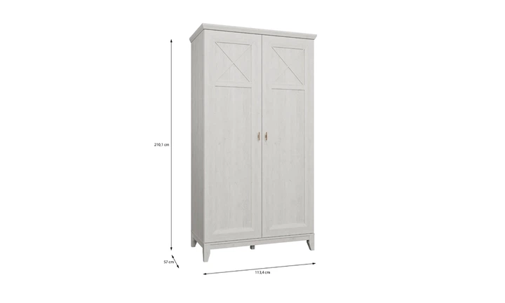 Шкаф 2д Miramare MMRS921 сосна белая - изображение 3