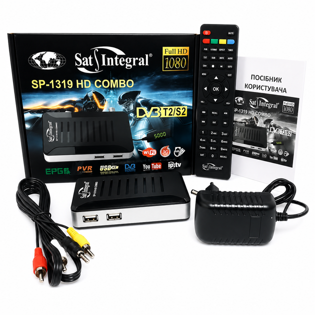 Супутниковий комбінований тюнер Sat-Integral SP-1319 HD Combo - Фото 4 Супутниковий комбінований тюнер Sat-Integral SP-1319 HD Combo - изображение 4