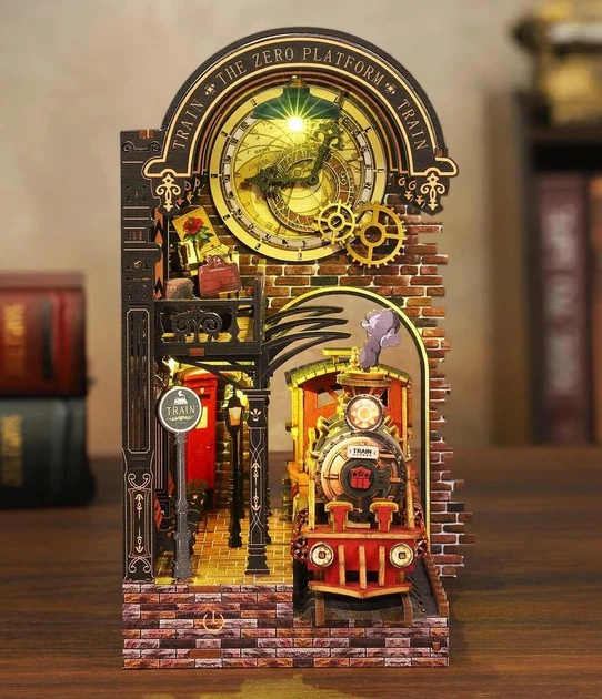 Бук Нук Нульова платформа Інтер'єрний конструктор Zero Platform DIY Book Nook Kit XSL-03 - изображение 2
