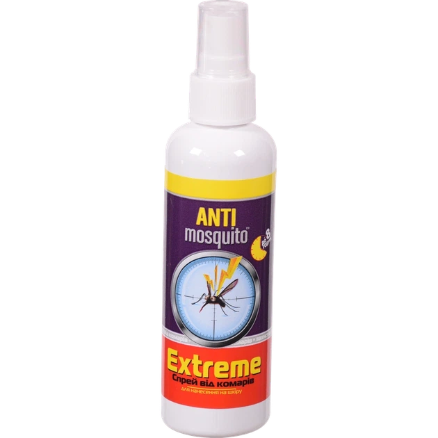 Спрей від комарів Anti mosquito 100 мл Extreme - Фото 1 Спрей від комарів Anti mosquito 100 мл Extreme - зображення 1