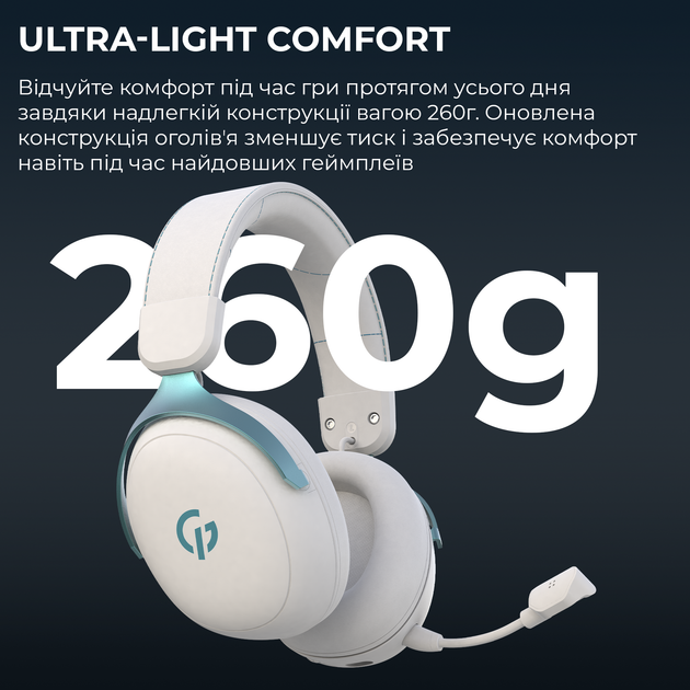 Навушники GamePro Asgard Freya Pro Wireless 7.1 (HSW201WB) 4-Mode - зображення 8