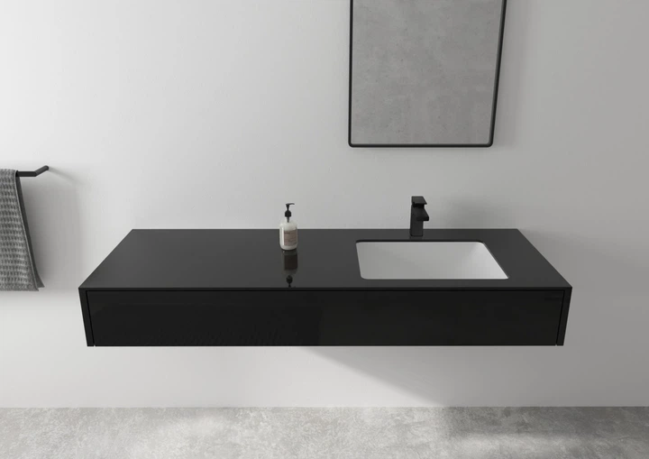 Смеситель для раковины HANSGROHE Vernis Shape матовый черный 71561670 с донным клапаном - изображение 10