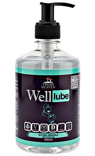 Интим-смазка вагинальная Fresh Heaven Well Lube 500ml (Home версия) - Фото 1 Интим-смазка вагинальная Fresh Heaven Well Lube 500ml (Home версия) - изображение 1