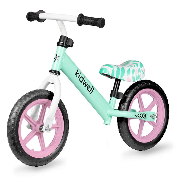 Беговел велосипед Kidwell REBEL Mint мятный для детей 3–4 лет до 30 кг со стальной рамой и EVA-колесами 12″ - изображение 6