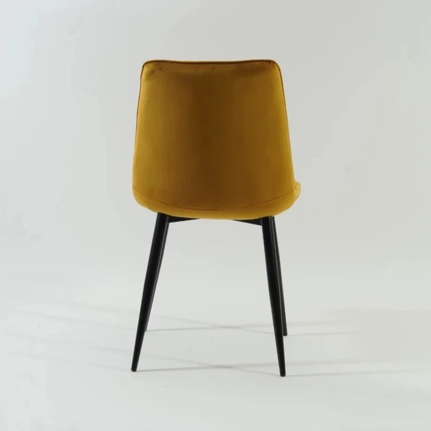 Стул в гостиную/кухню Chic Velvet Signal черный/карри (металл/ткань BLUVEL 68) (CHICVCCU) - изображение 5