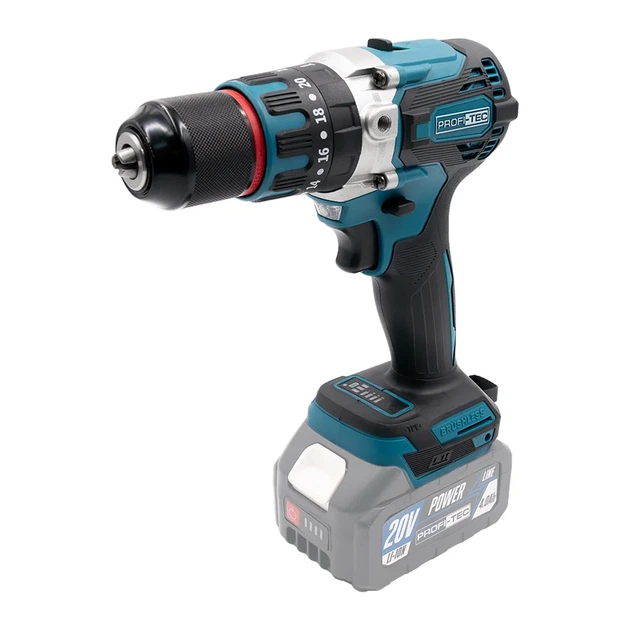 Акумуляторний дриль-шуруповерт PROFI-TEC DHP485BL POWERLine (2×PT2040MP (4.0 Аг), зарядний пристрій) - изображение 2