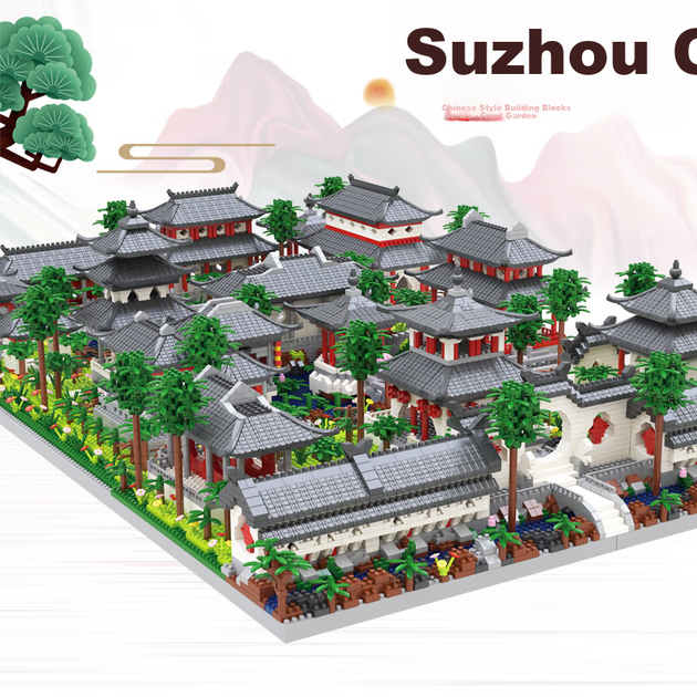 Конструктор Guanchao Guofeng Сучжоуський сад 6200 деталей - зображення 6