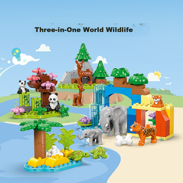Конструктор LEGO DUPLO Дика природа 3 в 1 92 деталі - зображення 3