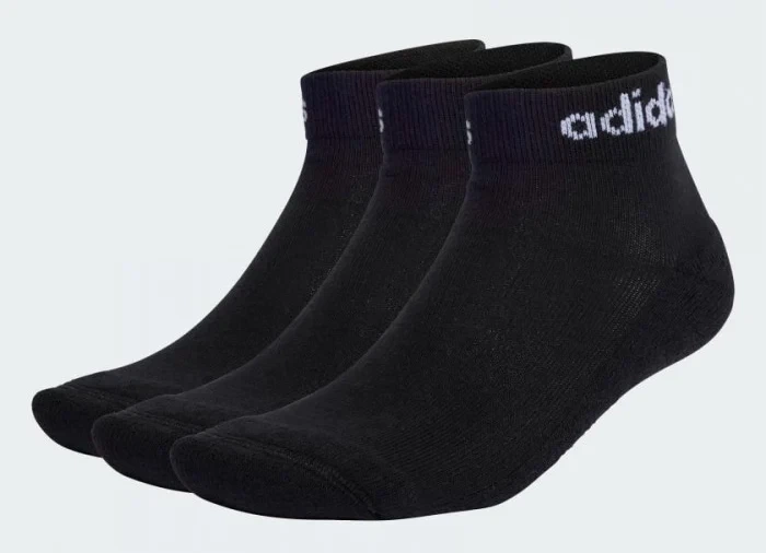Носки Adidas C LIN ANKLE 3P черные 40-42 тонкий трикотаж - Фото 1 Носки Adidas C LIN ANKLE 3P черные 40-42 тонкий трикотаж - изображение 1