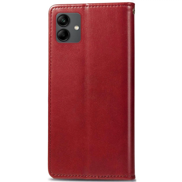 Кожаный чехол книжка GETMAN Gallant (PU) для Samsung Galaxy A04 Red - Фото 2 Кожаный чехол книжка GETMAN Gallant (PU) для Samsung Galaxy A04 Red - изображение 2