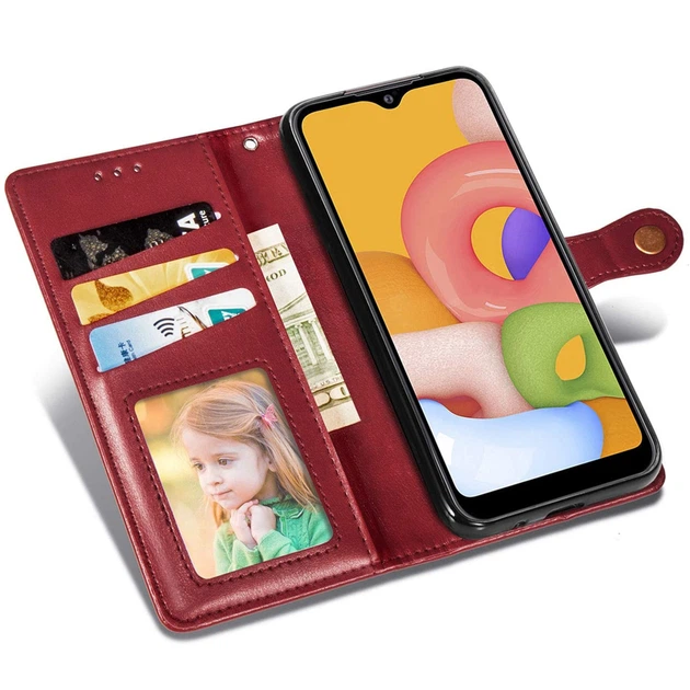 Кожаный чехол книжка GETMAN Gallant (PU) для Samsung Galaxy A04 Red - Фото 5 Кожаный чехол книжка GETMAN Gallant (PU) для Samsung Galaxy A04 Red - изображение 5