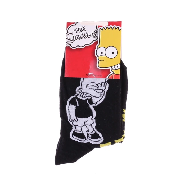 Шкарпетки SIMPSON Bart чорні блакитні бавовна 27-30 - Фото 2 Шкарпетки SIMPSON Bart чорні блакитні бавовна 27-30 - зображення 2