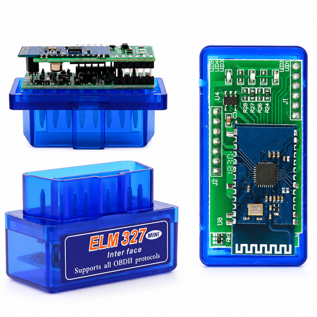 Автосканер ELM327 OBD2 Bluetooth v1.5 (2 плати, чіп PIC18F25K80) 77477 - изображение 4