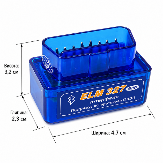 Автосканер ELM327 OBD2 Bluetooth v1.5 (2 плати, чіп PIC18F25K80) 77477 - изображение 6