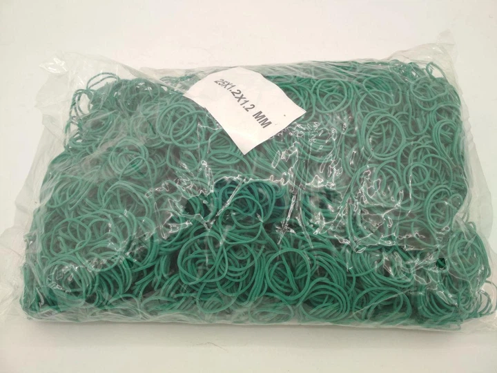Банковские резинки, Plast, №25, зеленые, 1,2 мм, диаметр 25 мм, 1 кг, для упаковки и вязания зелени - изображение 3