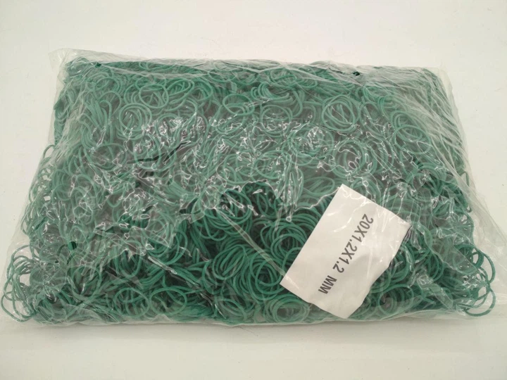 Банковские резинки, Plast, №20, зеленые, 1,2 мм, диаметр 20 мм, 1 кг, для упаковки и вязания зелени - изображение 3