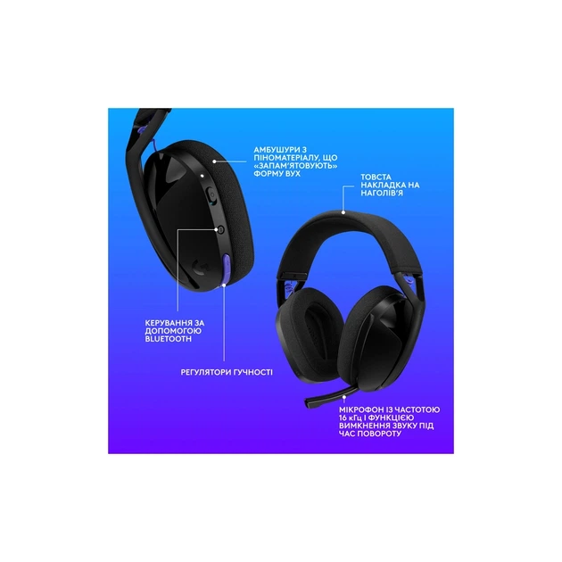 Навушники Logitech G321 Lightspeed Black (981-001563) - зображення 3