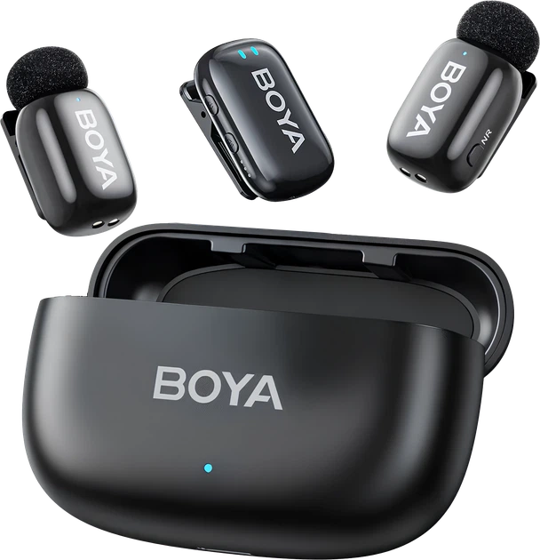 Бездротовий петличний мікрофон BOYA Mini-18 3.5 мм для камер та смартфонів (789003) - Фото 1 Бездротовий петличний мікрофон BOYA Mini-18 3.5 мм для камер та смартфонів (789003) - изображение 1