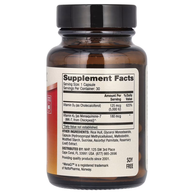 Витамины D3 и K2 Dr. Mercola Vitamins D3 & K2 5000 МЕ / 180 мкг 30 капсул (Stuff-029) - Фото 2 Витамины D3 и K2 Dr. Mercola Vitamins D3 & K2 5000 МЕ / 180 мкг 30 капсул (Stuff-029) - изображение 2