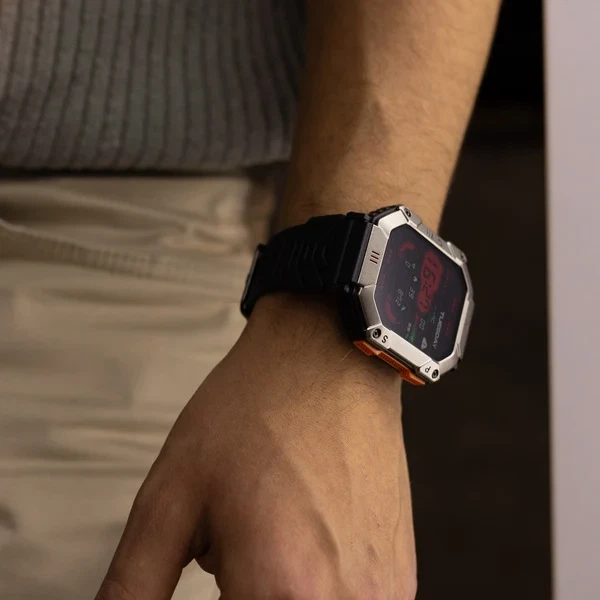 Розумний годинник Smart Racer K+ з компасом AMOLED 45х40х14 мм чорний - зображення 6