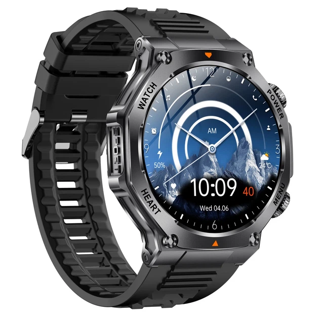 Умные часы Smart Mevaden Ultra 390x390 IPS Сталь 52,8х13,6 см Каучуковый черный - Фото 10 Умные часы Smart Mevaden Ultra 390x390 IPS Сталь 52,8х13,6 см Каучуковый черный - изображение 10