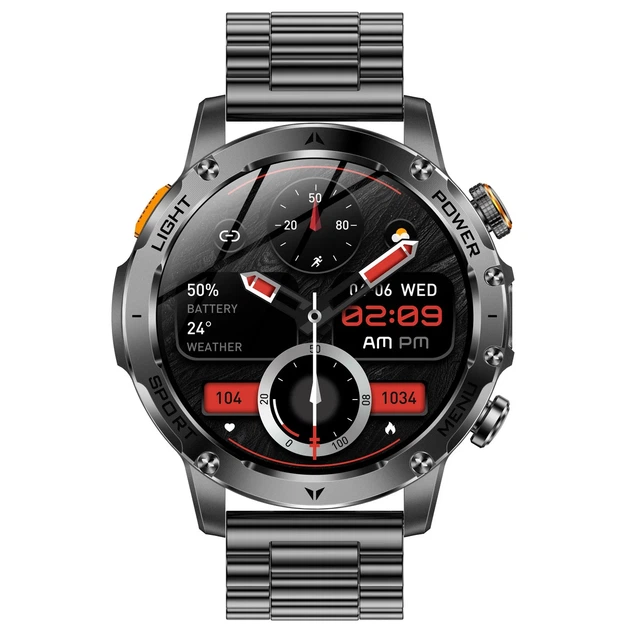 Умные часы Smart Power Ultra Steel 1.7" стальной 1000 мАч черный - изображение 2